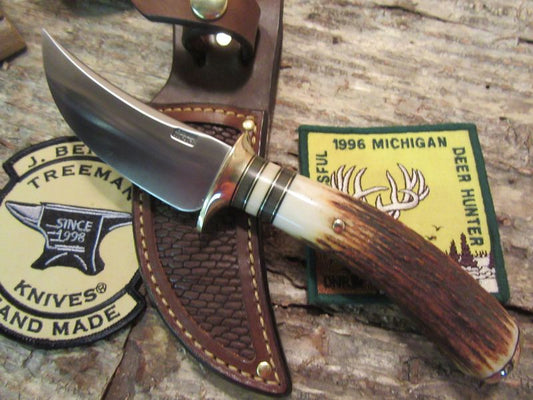 Michigan Stag Skinner  Beavertail Sheath!!