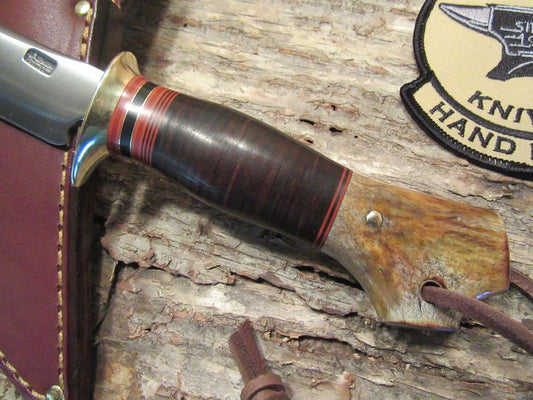 J. Behring Trout and Deer leather Crotch Stag