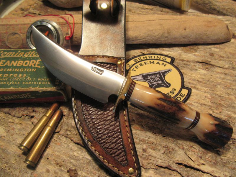 Treeman Michigan Hunter Beavertail sheath  STAG STAG!!