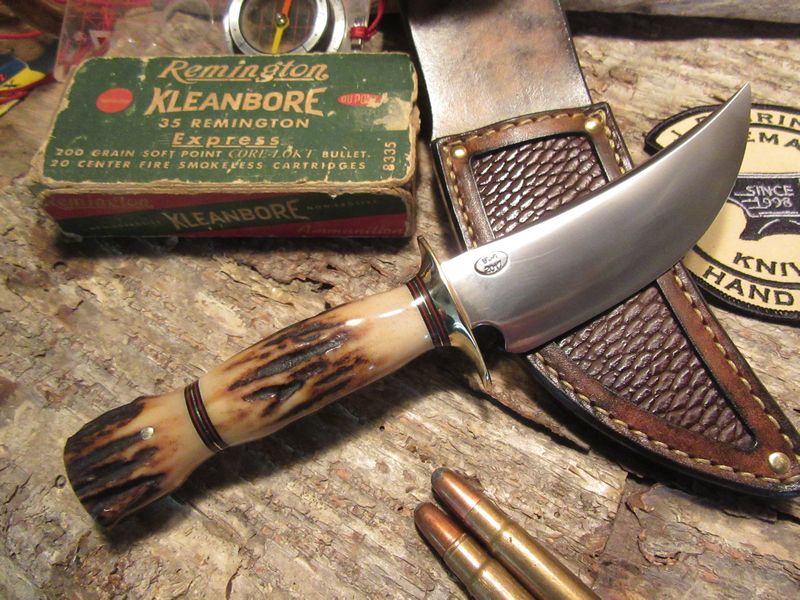 Treeman Michigan Hunter Beavertail sheath  STAG STAG!!