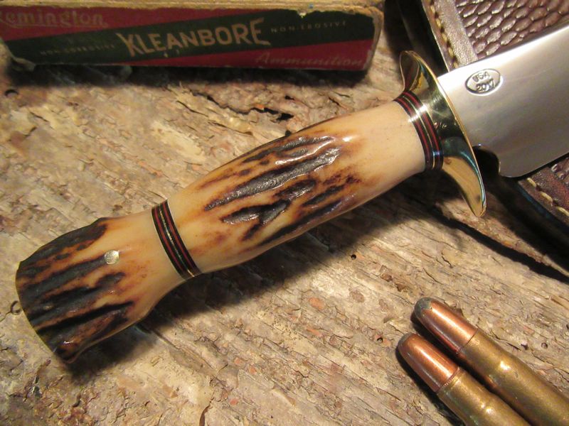 Treeman Michigan Hunter Beavertail sheath  STAG STAG!!