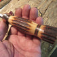 ** J. Behring Handmade Stag/Stag Copper Alaskan Hammermark Skinner.