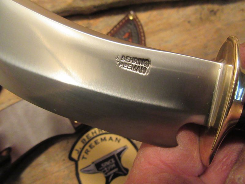 J.Behring Handmade Woodcraft Hunter Blood Stag Western Floral Sheath