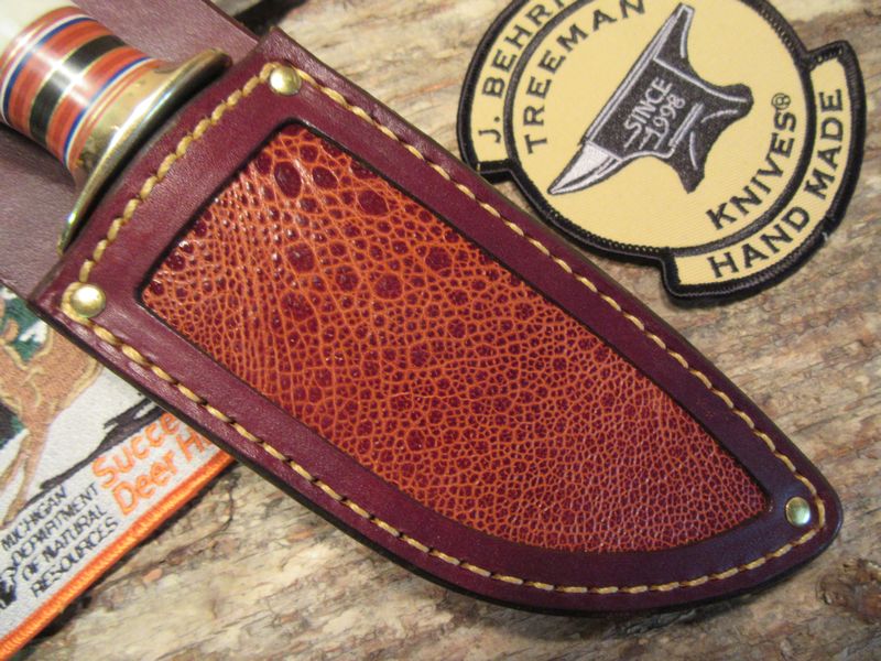**Treeman AAA Sambar Stag Alaskan Toad Skin Sheath!