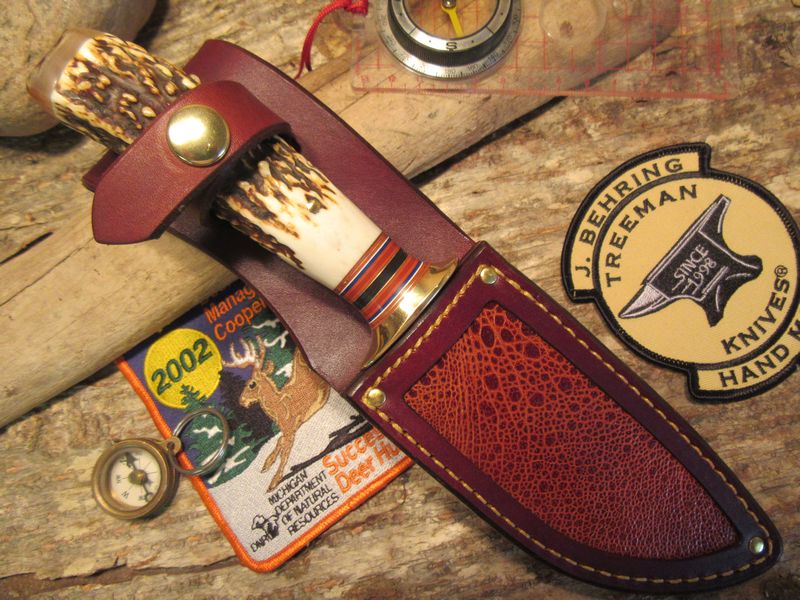 **Treeman AAA Sambar Stag Alaskan Toad Skin Sheath!