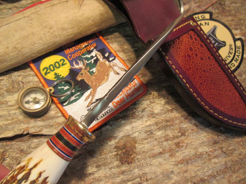 **Treeman AAA Sambar Stag Alaskan Toad Skin Sheath!