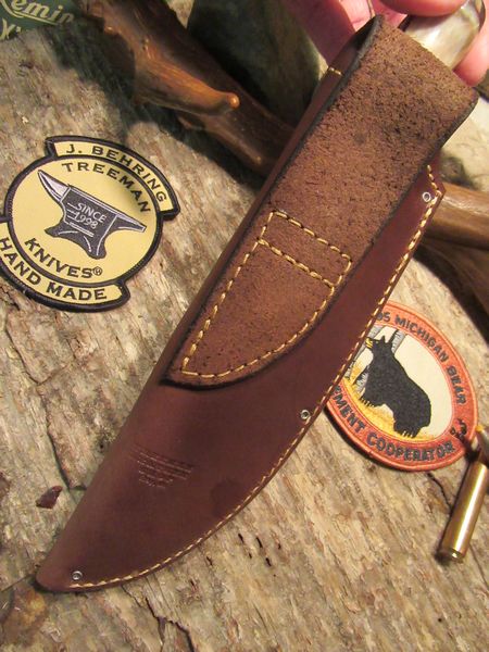 Treeman Alaskan Hammermark Sambar Stag Finger Groove Handle