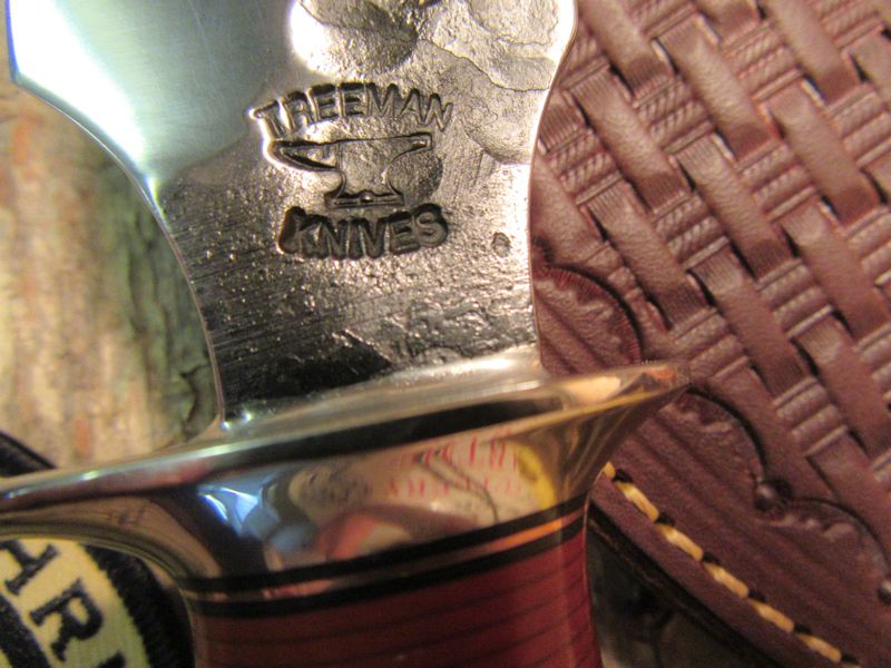 Treeman Alaskan Hammermark Sambar Stag Finger Groove Handle