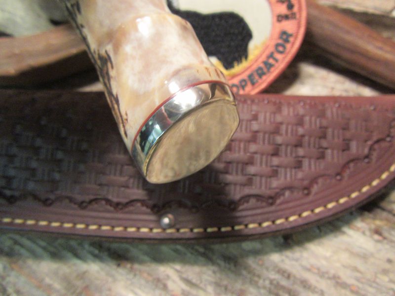 Treeman Alaskan Hammermark Sambar Stag Finger Groove Handle