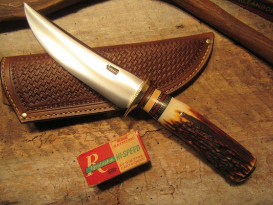 J. Behring Handmade 6" Red Stag Sticker Hunter