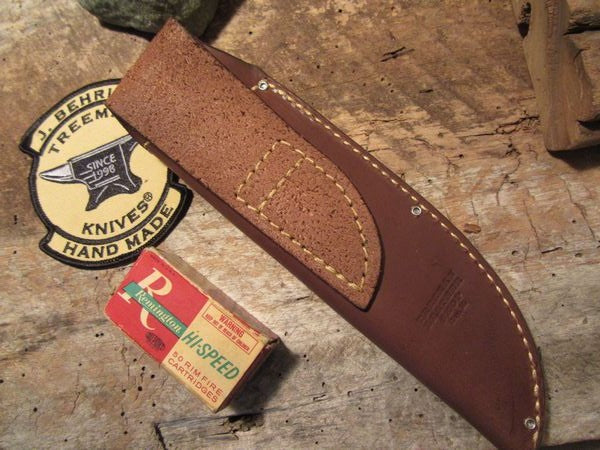 Treeman Trout & Deer Knife Red Stag Musk Ox Butt cap