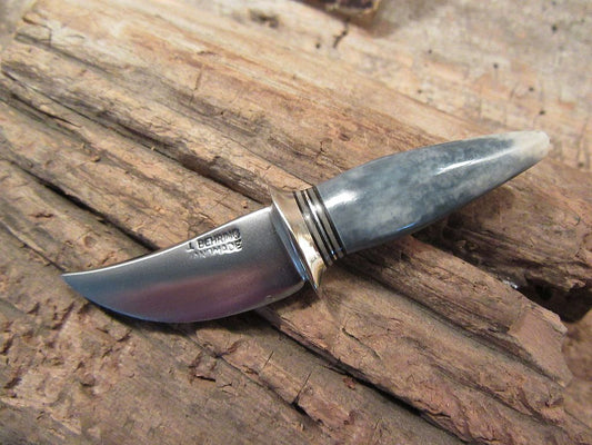 Miniature Blue Walrus Ivory TIP Knife!!