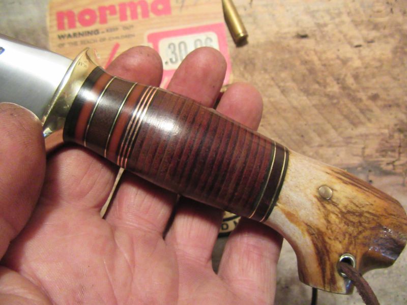 Treeman Old School 5 1/2" Crotch Stag Hunter Butter Scotch & Green