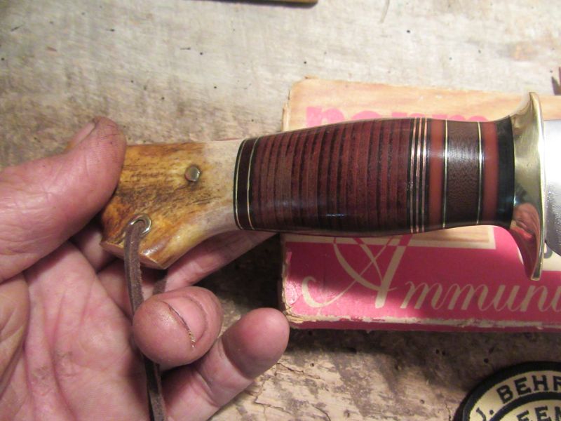 Treeman Old School 5 1/2" Crotch Stag Hunter Butter Scotch & Green