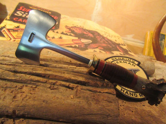 Treeman  Double Bit Axe Horsehide  Crown STAG  6 3/4" OAL