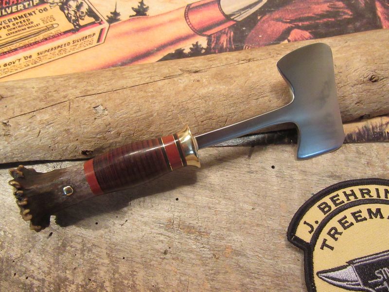 Treeman  Double Bit Axe Horsehide  Crown STAG  6 3/4" OAL