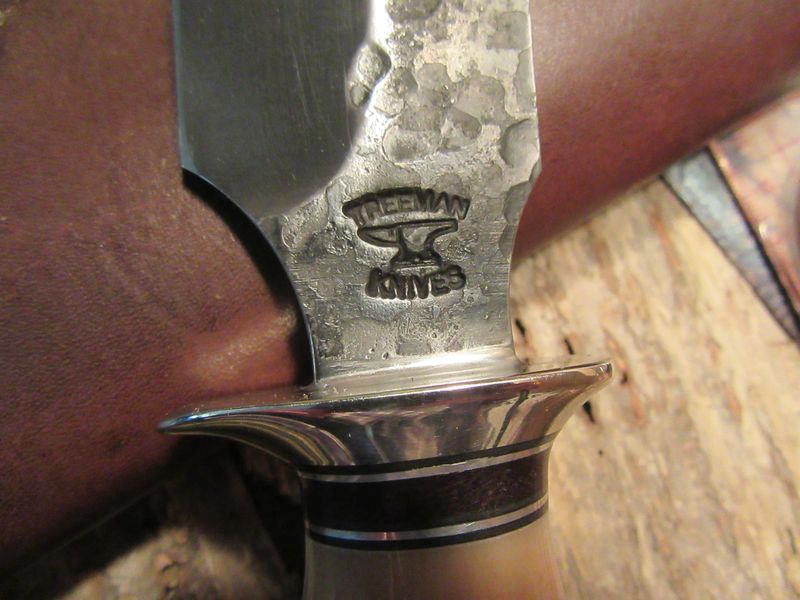 Treeman Alaskan Semi-Skinner Spear Point Hammermark STAG