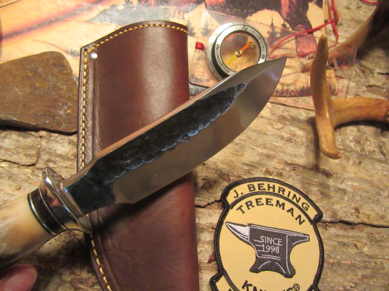 Treeman Alaskan Semi-Skinner Spear Point Hammermark STAG