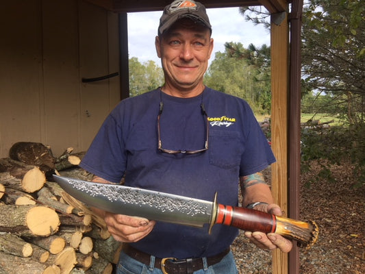 Big Camp 12" Blade Horsehide Crown Stag