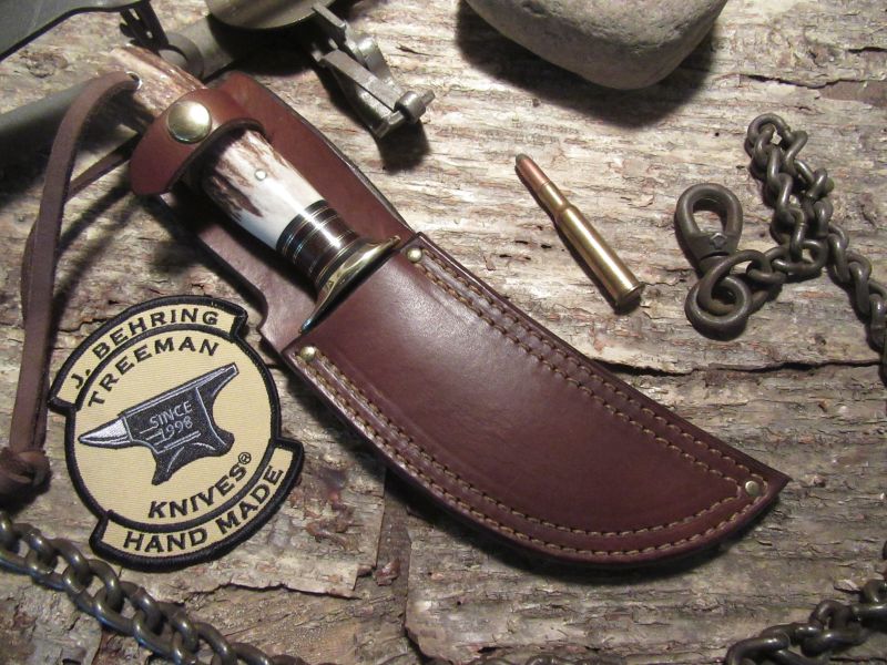 ** J. Behring Treeman Handmade Woodcraft Stag Hunter