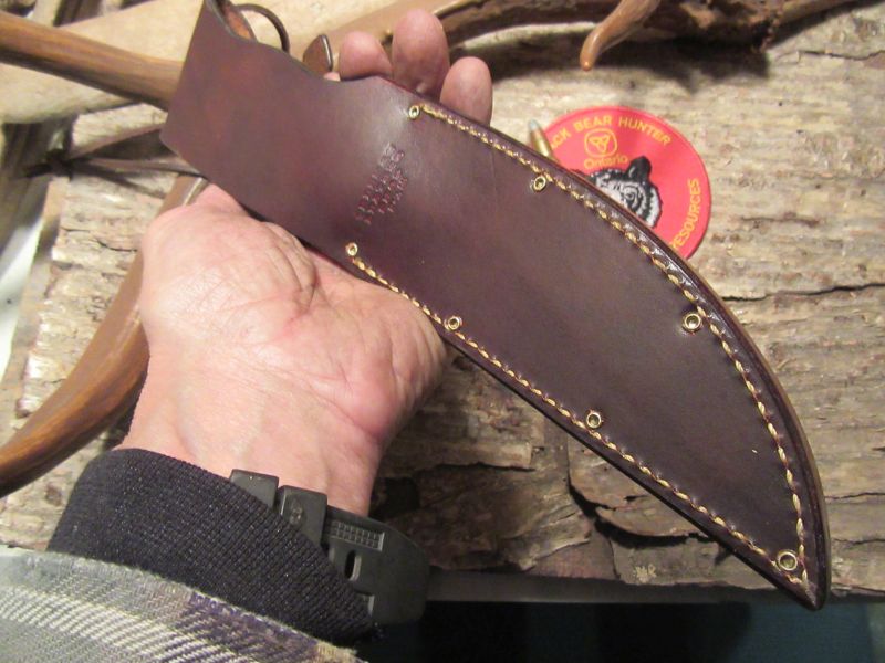 J. Behring Handmade Treeman Huron Hunter Anvil Stamp Horse Hide Crotch Stag