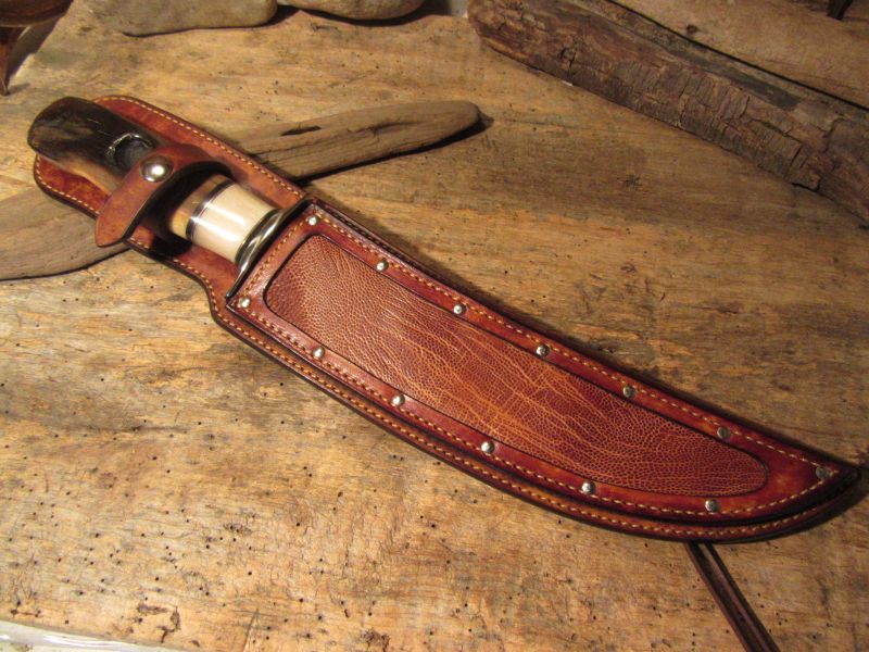 Treeman Skull Fighter Ivory Fire Bowl Ostrich Sheath