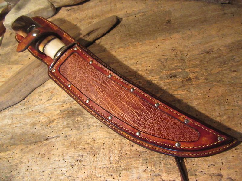 Treeman Skull Fighter Ivory Fire Bowl Ostrich Sheath