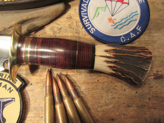 J. Behring Skull Fighter 9" heavy Duty Horde Hide Sambar Satg Crotch Butt