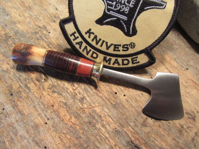 Treeman MINI AX leather stag 5 1/4" OAL