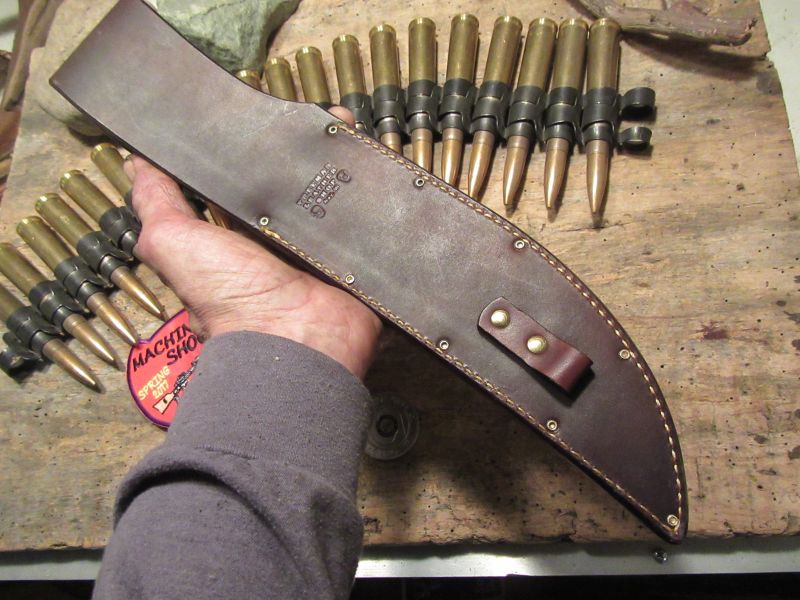 J. Behring Handmade Treeman Double Skull Fighter 14" OAL