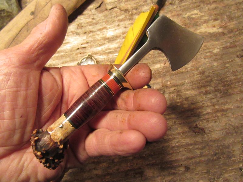 J. Behring Handmade Mini Hatchet Crown Stag