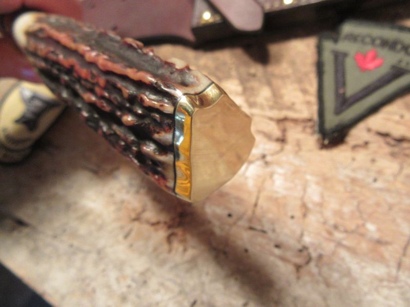 J. Behring Handmade Double Skull Fighter AAA STAG! 7 1/4