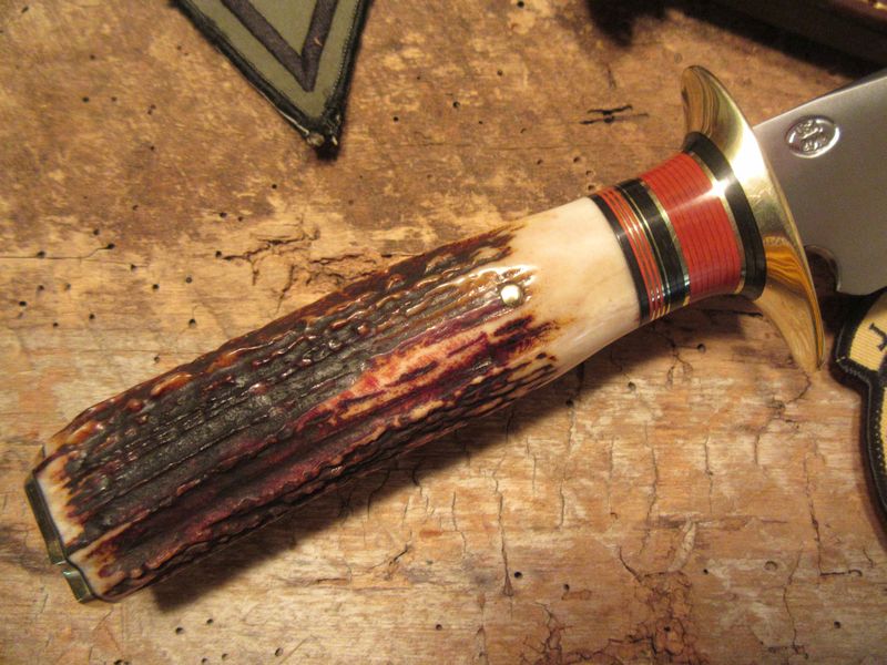 J. Behring Handmade Double Skull Fighter AAA STAG! 7 1/4