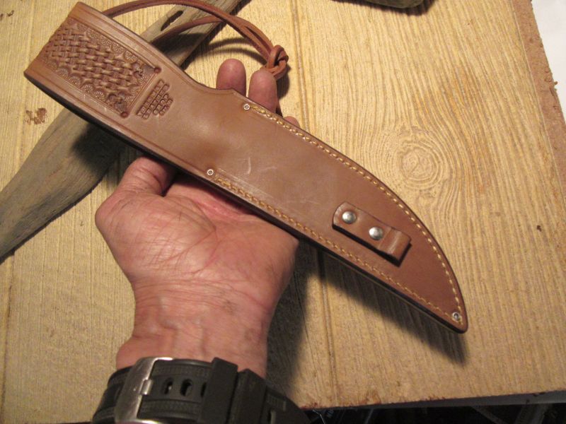 J. Behring Handmade 6" Sticker NS Guard Premium Sambar Stag