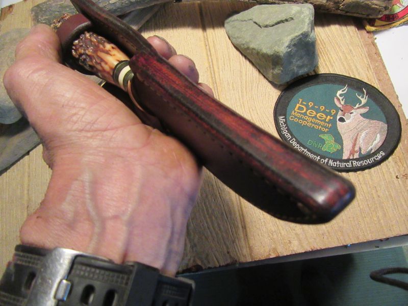 J. Behring Handmade Deer & Trout AAA Exibition Grade Sambar Stag