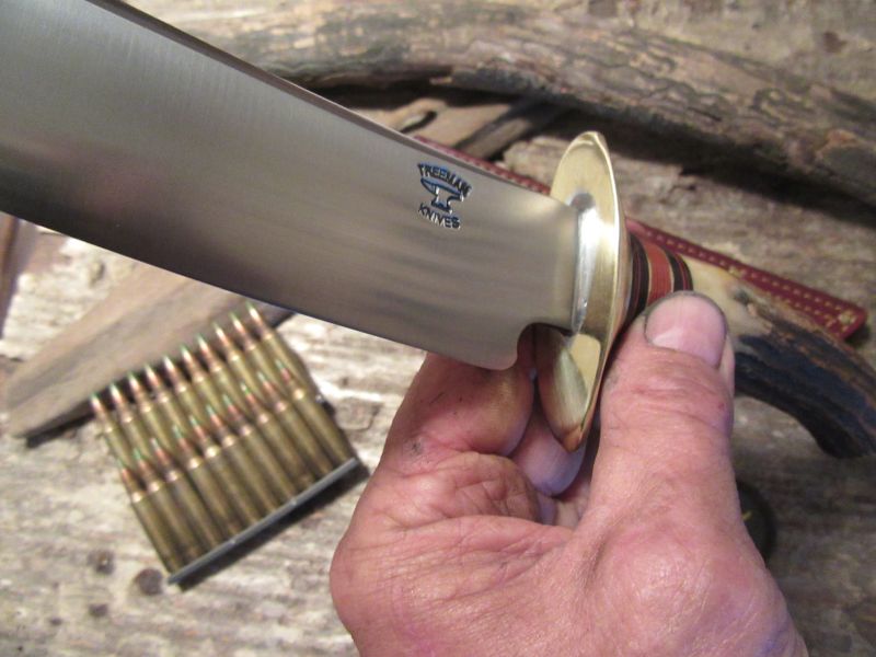 J. Behring Camp Fighter 7 1/2" Blade X-Long AAA Stag handle