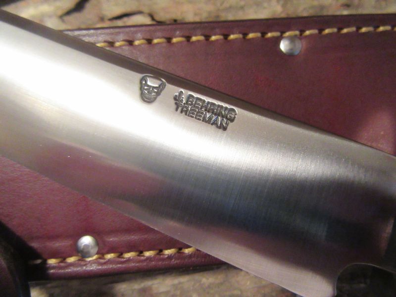 J.Behring Handmade8 1/2" Skull Fighter RED STAG !