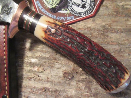 Treeman hand forged Semi-Skinner AAA STAG COPPER Gurad OX