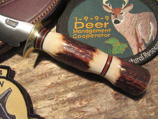 J.Behring Trout & Deer Studebaker Steel Stag/ Stag