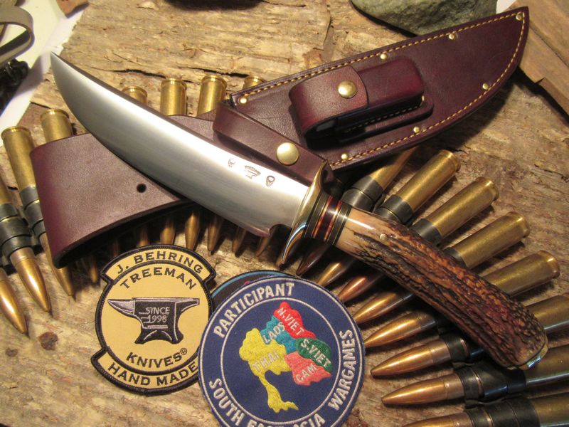 Treeman Double Skull fighter 8.25" AAA STAG