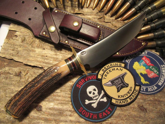 Treeman Double Skull fighter 8.25" AAA STAG