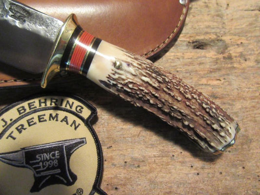 J. Behring Handmade Michigan Hunter Hammermark AAA Stag