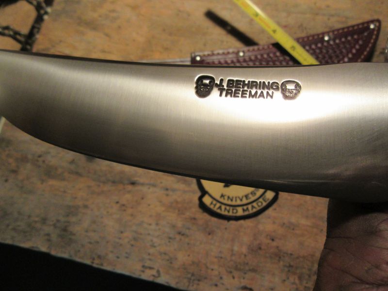 Order Only ! Treeman Skull Fighter Stag Aluminum Tooled sheath