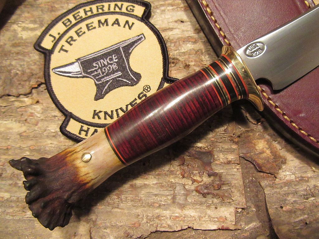 J. Behring handmade Treeman Trout and deer ex-long handle Crown Stag!