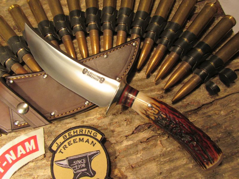 Treeman Skull Fighter Red Stag Ox Butt Cap