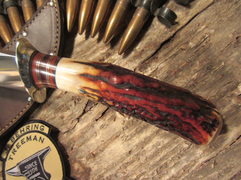 Treeman Skull Fighter Red Stag Ox Butt Cap