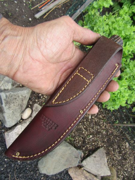 J. Behring Deer & Trout 4 5/8" long blade Stag