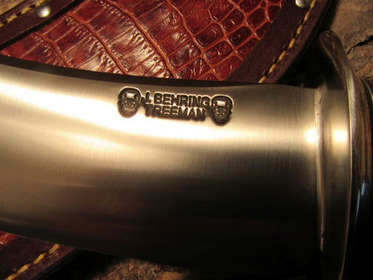 BIG DBL Skull Fighter Ivory Fire Bowl Sled Runner