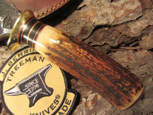 Alaskan Hammer Mark Semi Skinner Red Stag Ox Butt Cap