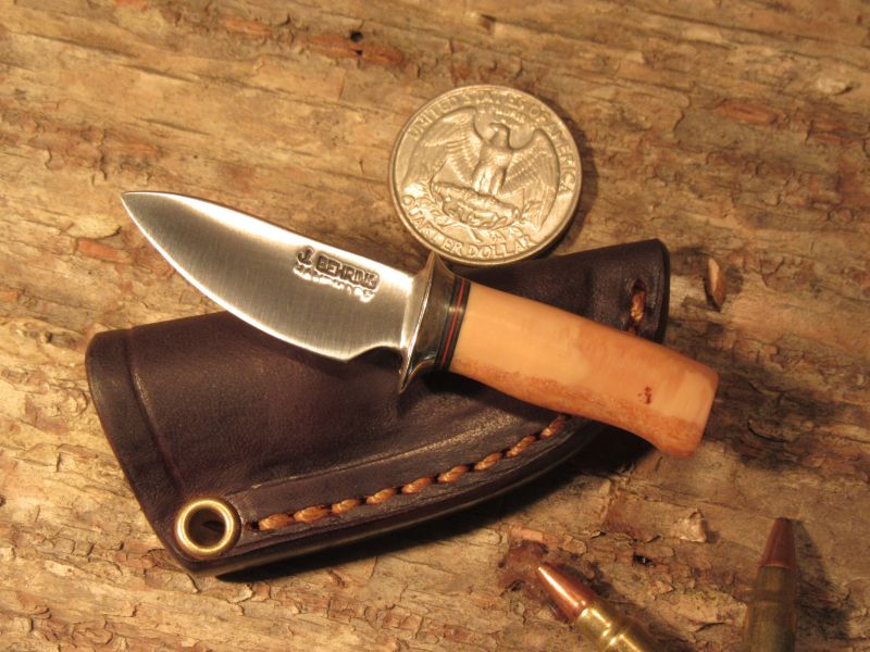 J. Behring Handmade Mini artifact Walrus Ivory semi Skinner